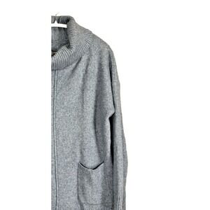 Soft Surroundings Womens XL Cowl Neck Sweater Wool Pockets Lagenlook Oversized